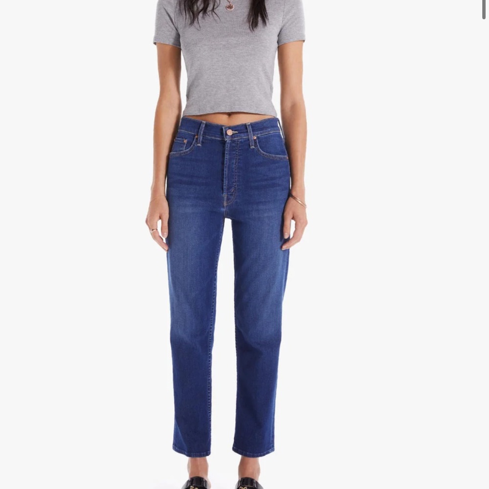 Mother denim tomcat blue jeans